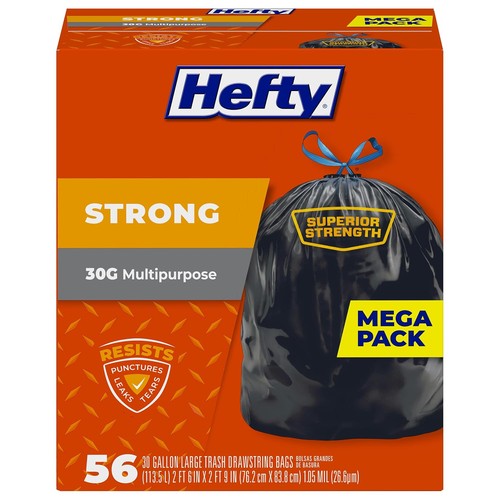 Hefty strong gallon trash - strong,