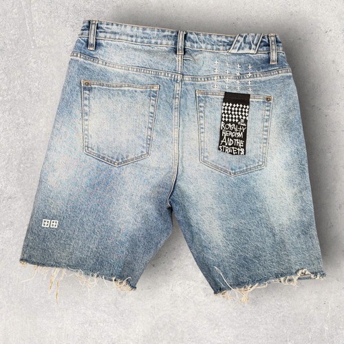 Ksubi shorts blue denim jean - blue,