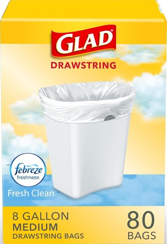 Glad medium drawstring - glad, trash