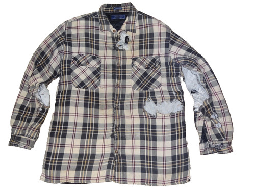 Trashed distressed mens large - distressed,