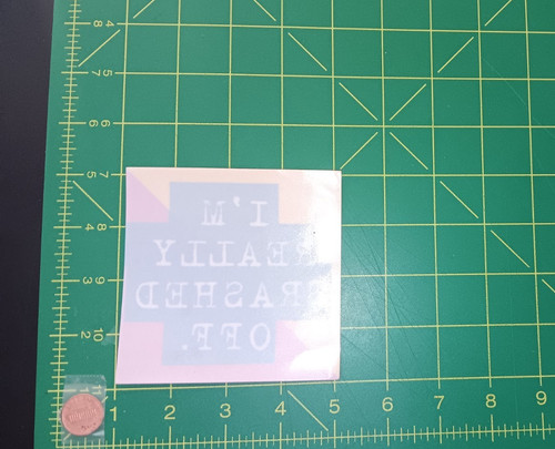 Vintage trashed off - vintage, sticker